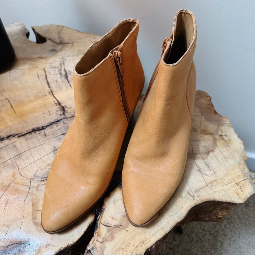 Lucky Brand Tan Booties - Picture 1 of 8